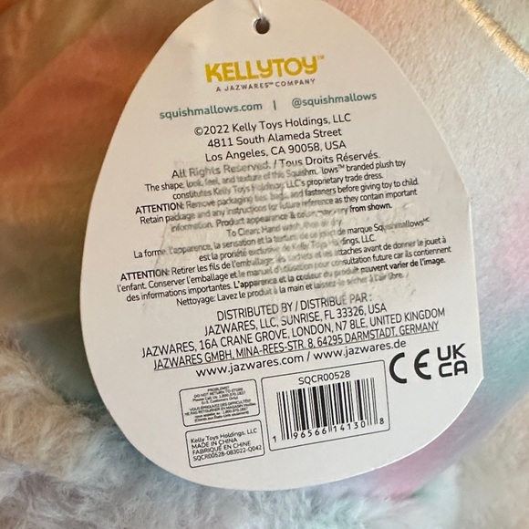 Squishmallows Pastel Pink and Blue Macaron Plush -Liana - Picture 7 of 7